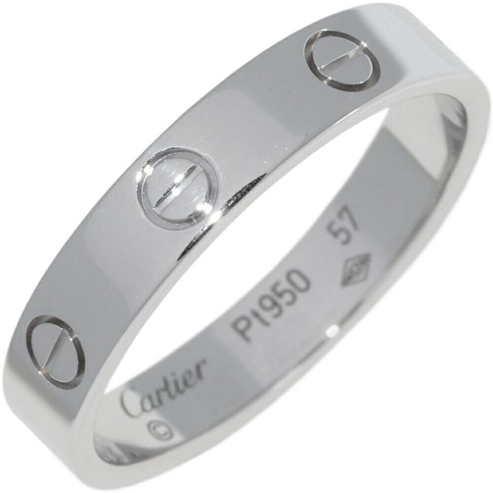 Cartier Love Ring Pt950 Ring Size 17